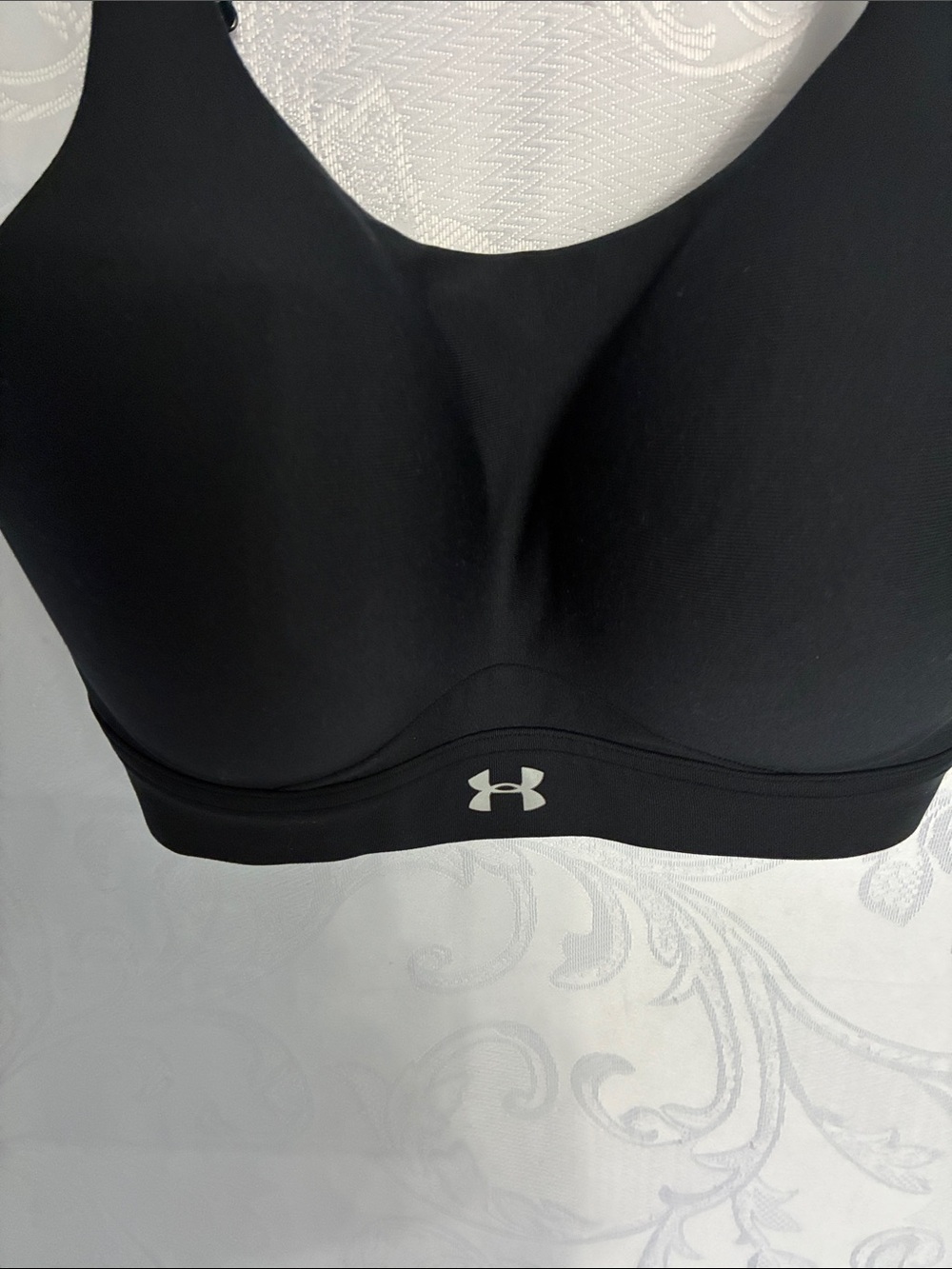 Under Armour Black Women's Padded Sports Bra with Logo
